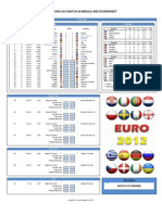 Jadwal Piala Eropa Excel Jadwal Euro 2012 Excel