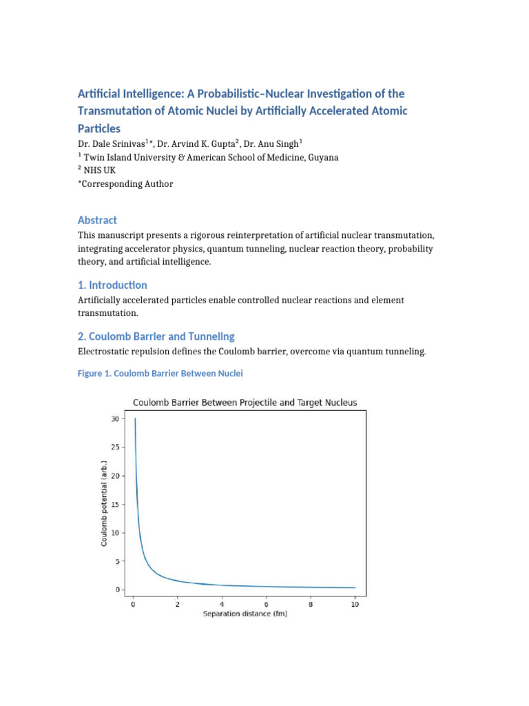 AI in Nuclear Transmutation Research | PDF