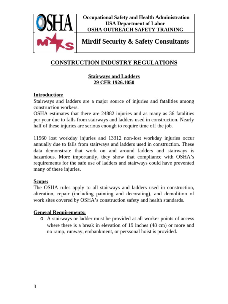 3-Stairways & Ladders | PDF | Stairs | Occupational Safety And Health ...