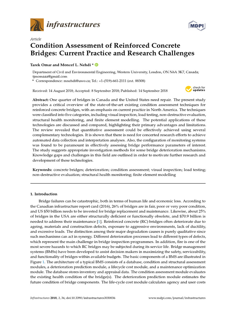 Condition Assessment of Concrete Bridges | PDF | Nondestructive Testing ...