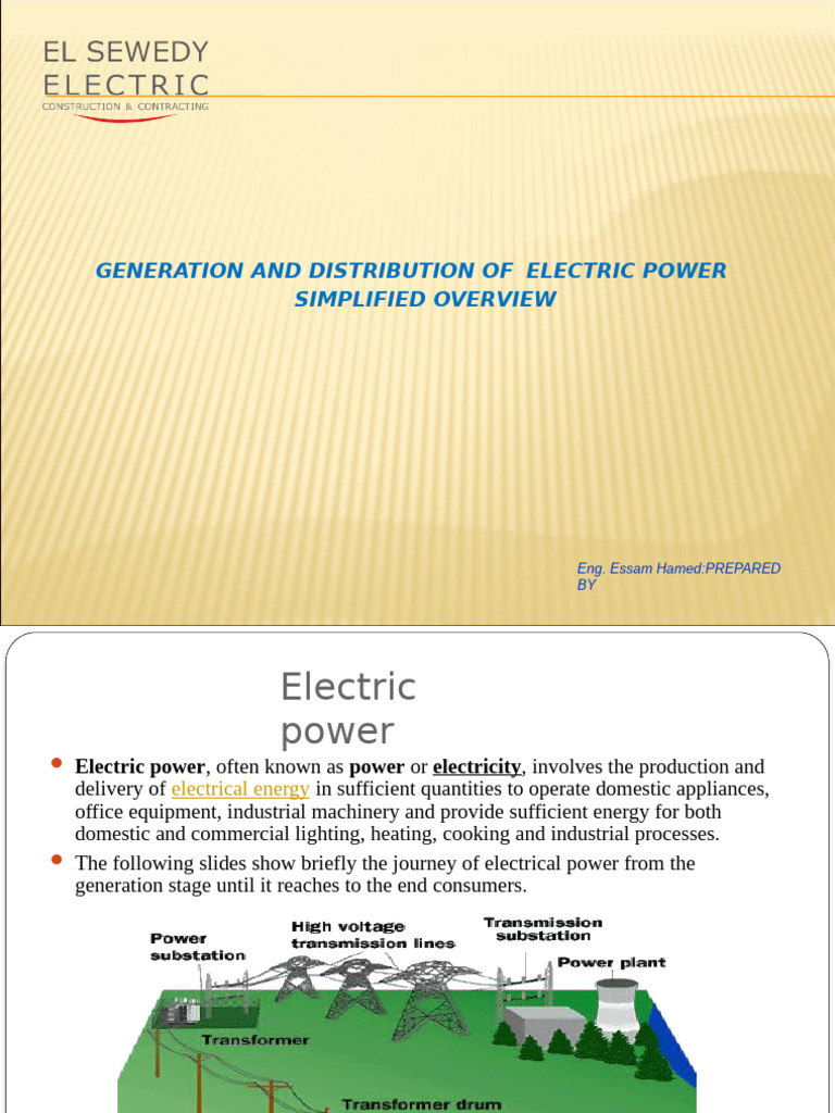 Electric Power Generation & Distribution Overview | PDF | Electric ...