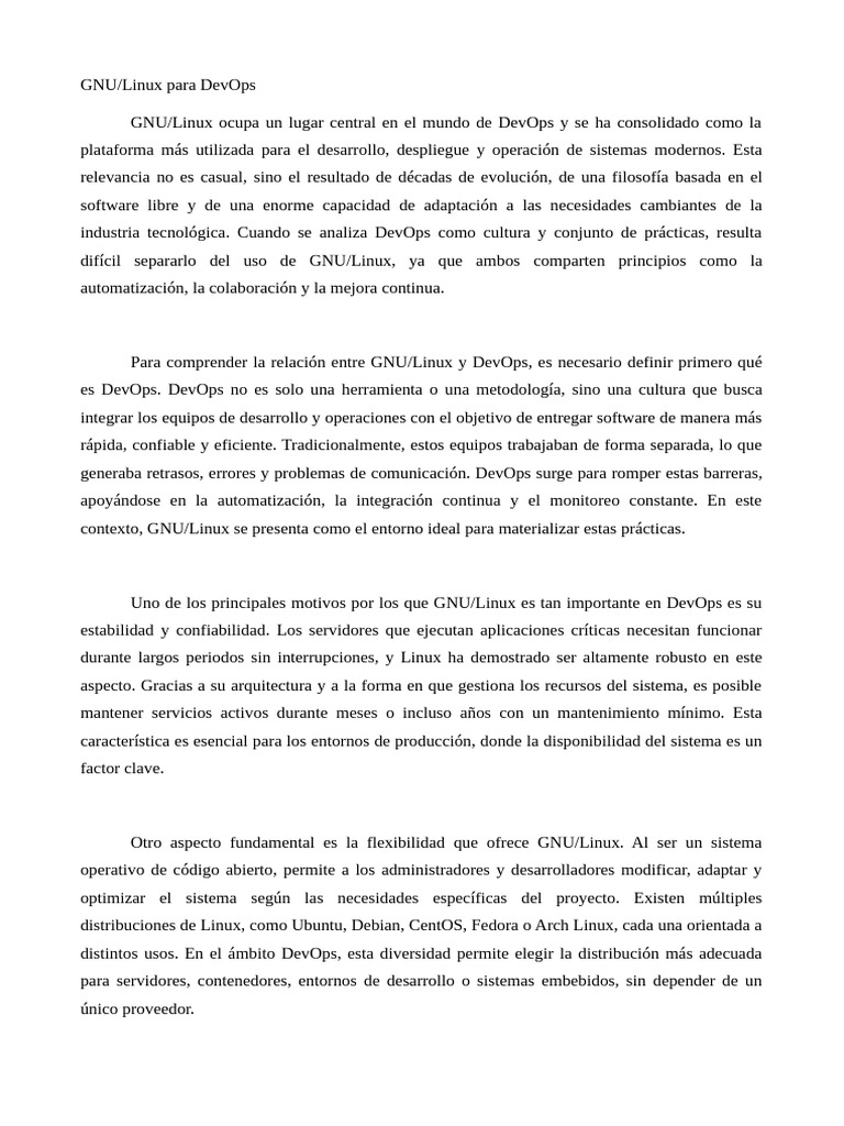 GNU Linux para DevOps | PDF | Distribución de Linux | Servidor ...