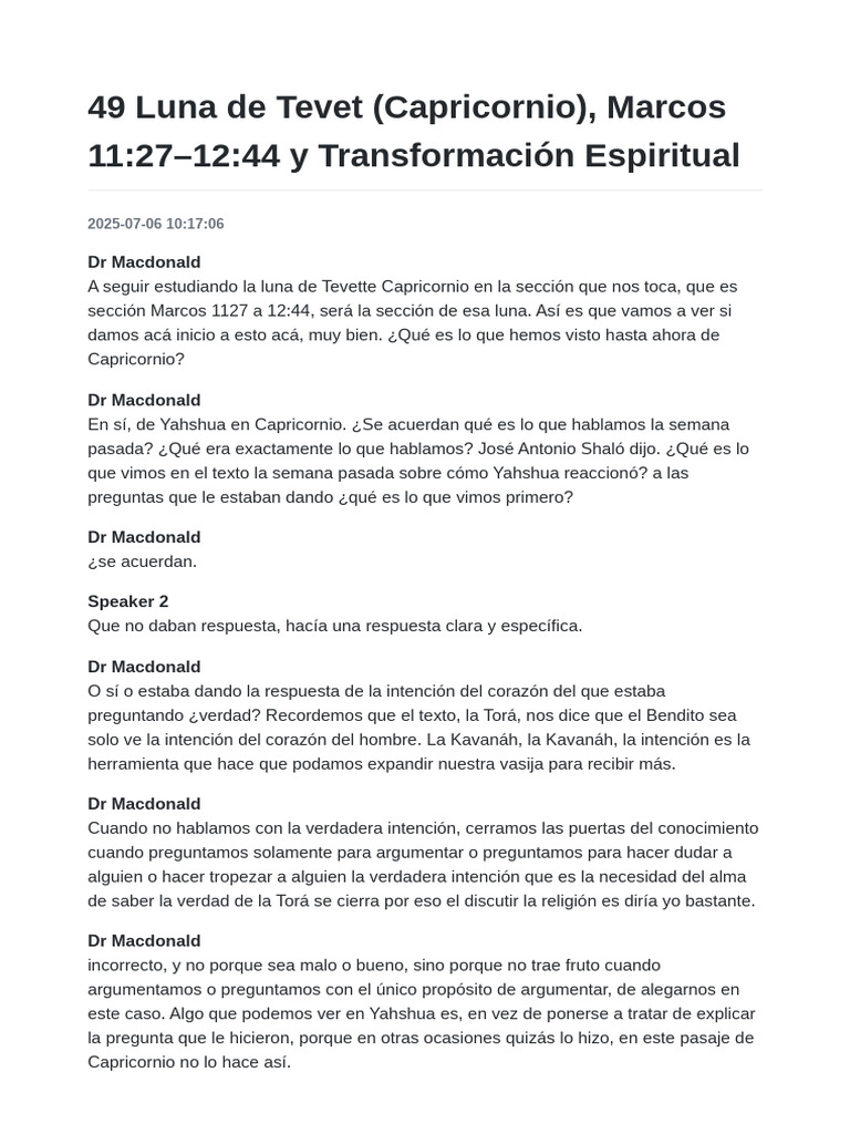 Luna de Tevet: Capricornio y Espiritualidad | PDF | Amor | Verdad