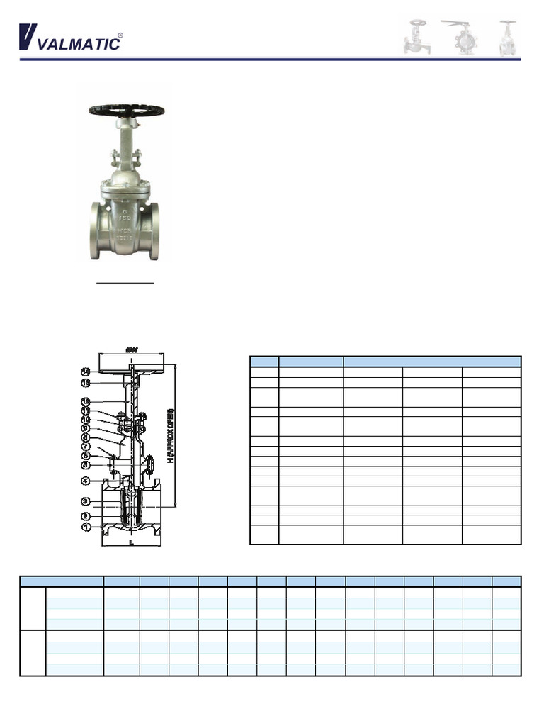 API 600 Gate Valve Specifications | PDF | Valve | Gas Technologies