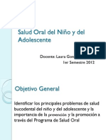 Salud Oral Del Niño y Del Adolescente