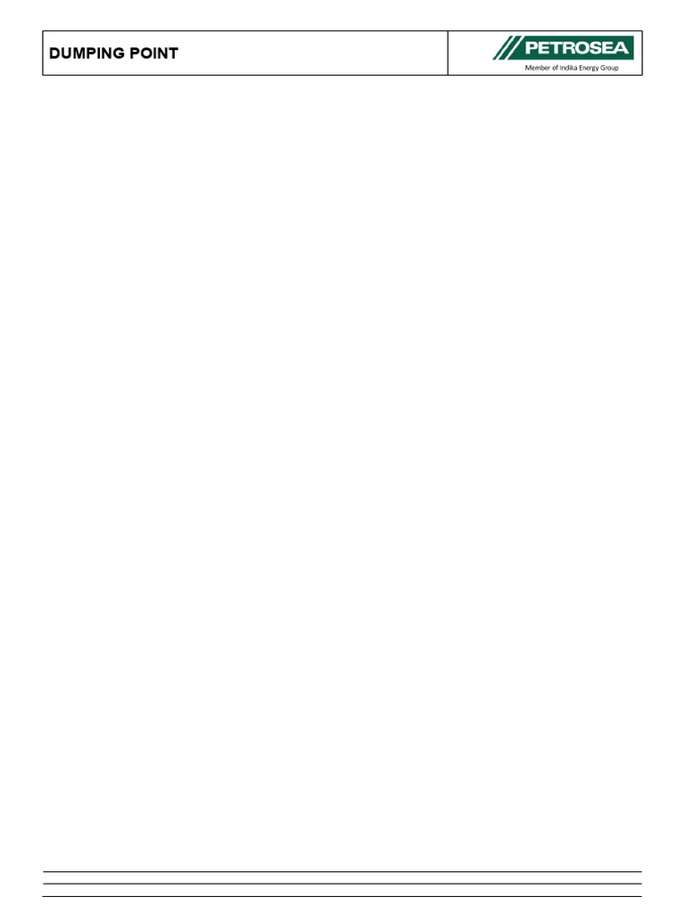 Dumping Point Standards and Methods | PDF