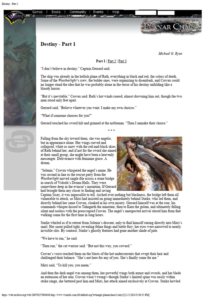 Destiny Part 1: A Magic Story | PDF