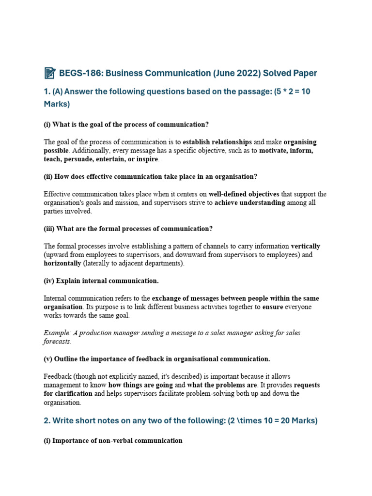 BEGS 186 | PDF | Communication | Nonverbal Communication