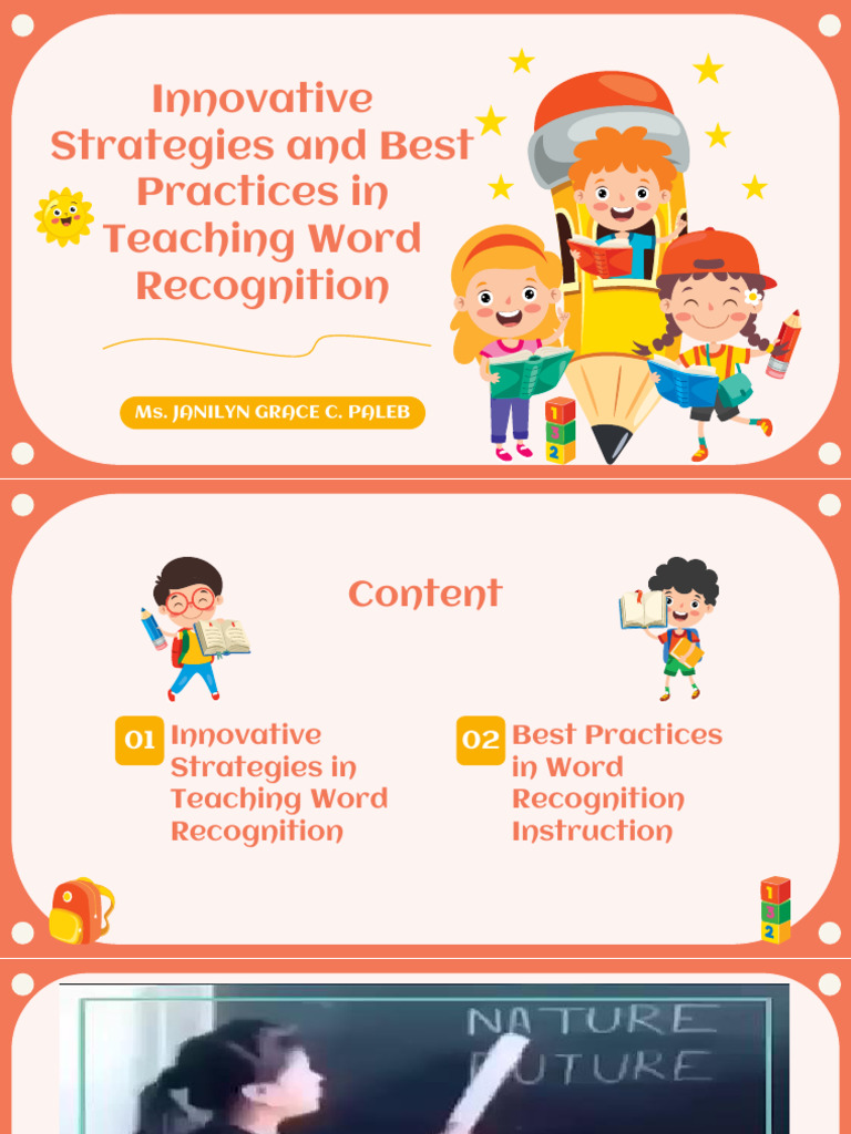 Best Practices for Teaching Word Recognition | PDF | Phonics ...