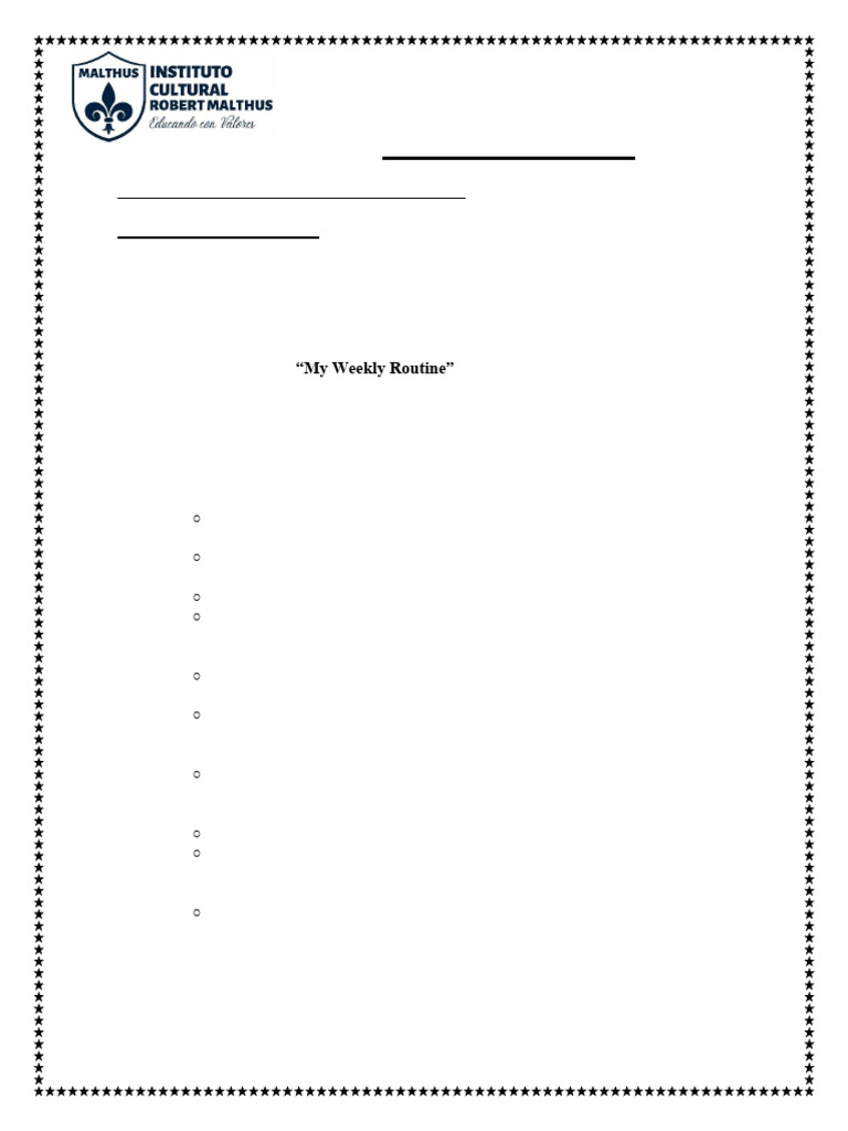 English Project Daily Routine | PDF