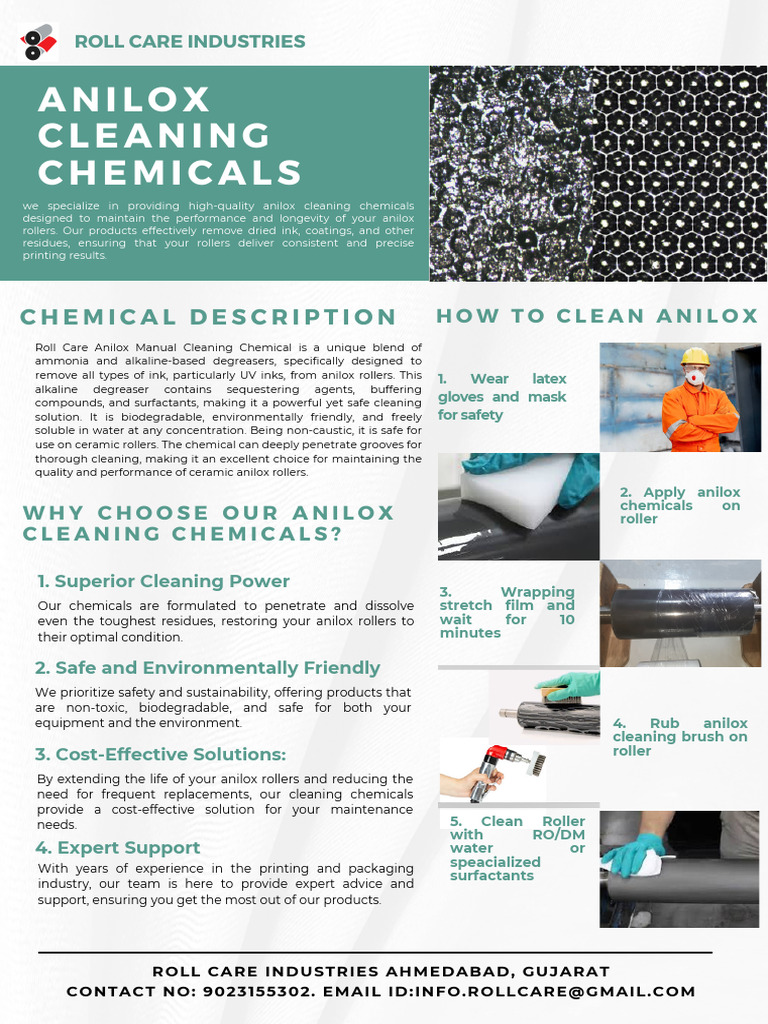 Anilox Roller Cleaning Guide | PDF | Industrial Processes | Materials