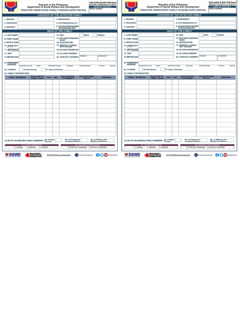2022 Dafac Form | PDF