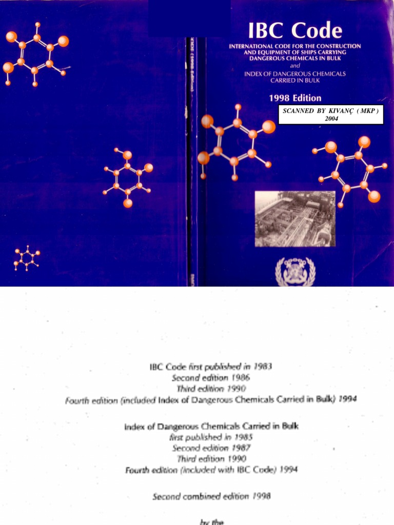 Ibc Code '98 | PDF | Ships | Chemistry