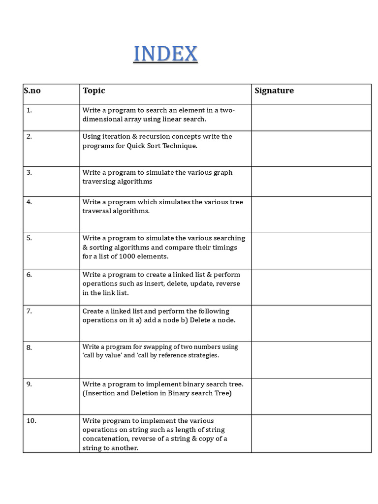 Programming Algorithms and Data Structures | PDF