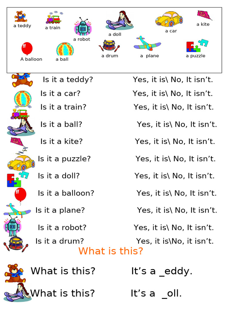 Toy Identification Questions Guide | PDF