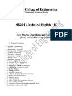 HS2161 Technical English - II