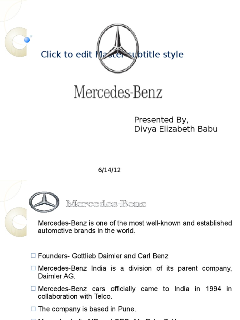 Mercedes Pdf Mercedes Benz Luxury Motor Vehicle Manufacturers