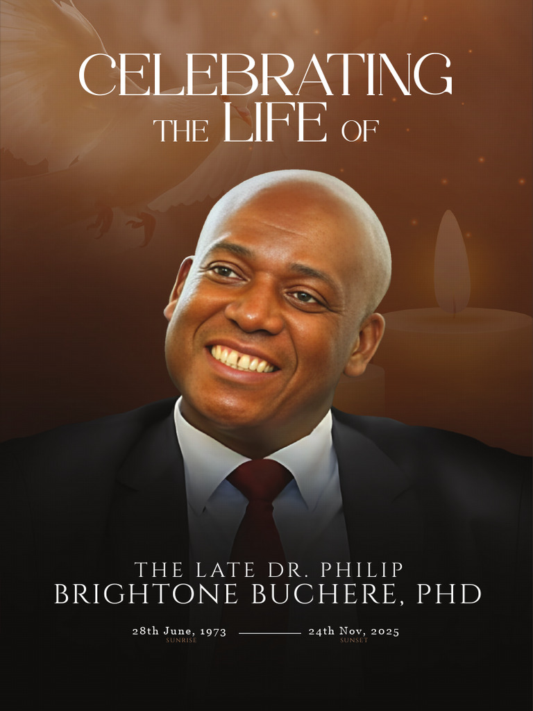 Funeral Program for Dr. Philip Buchere | PDF | Faith