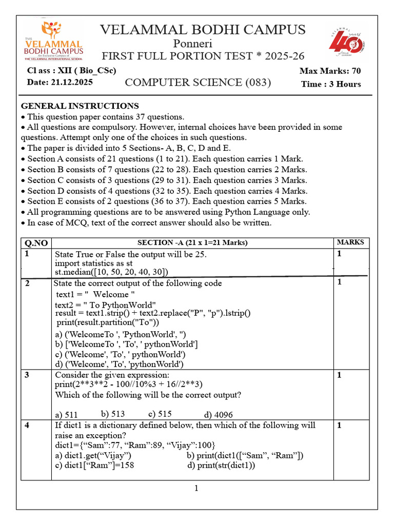 Python Programming Test Instructions | PDF | Computer Network | Computing
