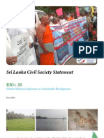 Sri Lanka Civil Society Statement