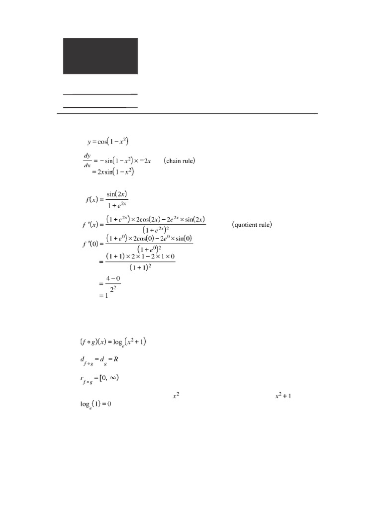Maths Methods Units 3 & 4 Exam Solutions | PDF | Cartesian Coordinate ...