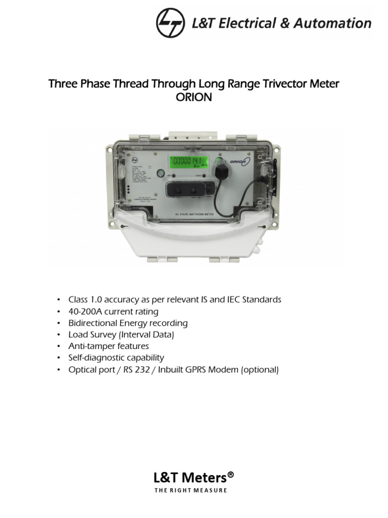 Three Phase Trivector Energy Meter | PDF | Electrical Engineering ...