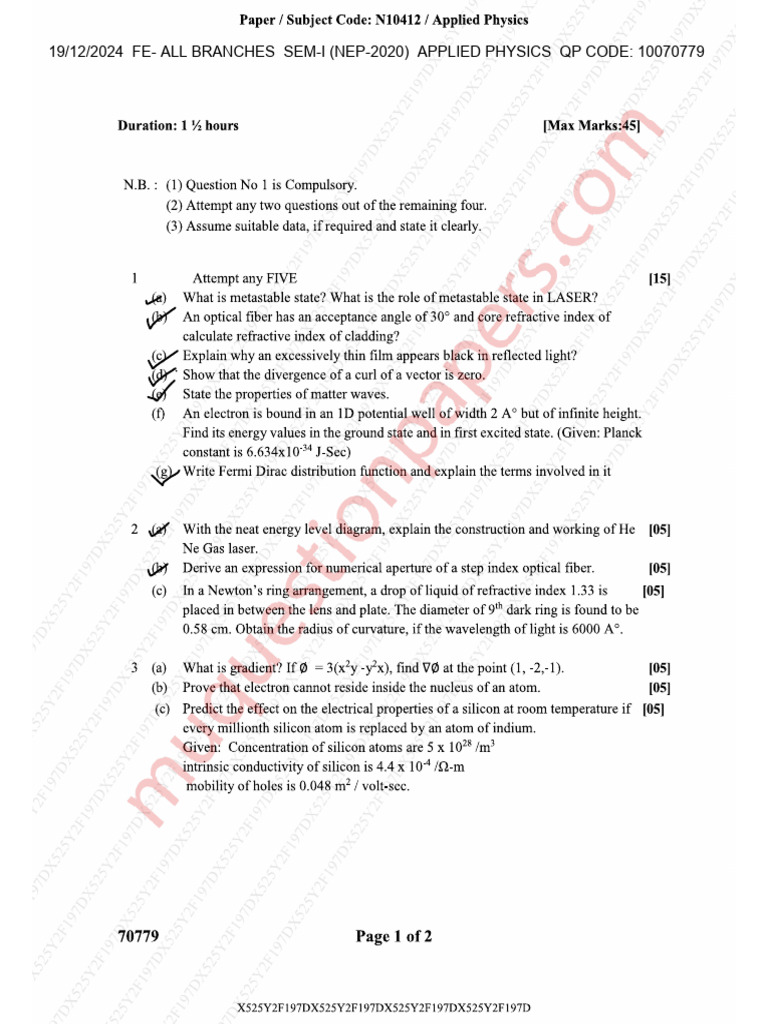 Phy 2024 | PDF