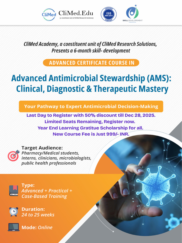 Advanced Antimicrobial Stewardship (AMS) | PDF