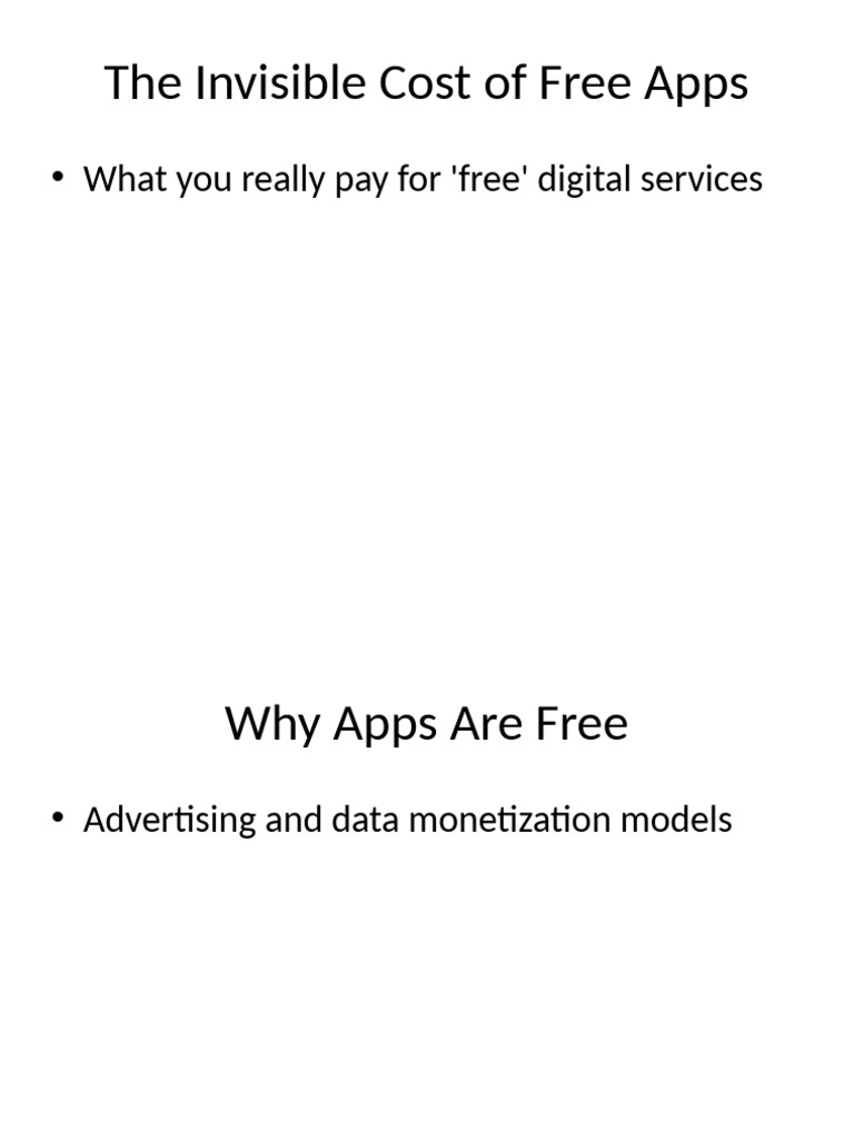 The Invisible Cost of Free Apps | PDF