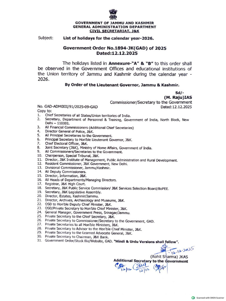 Show Order | PDF