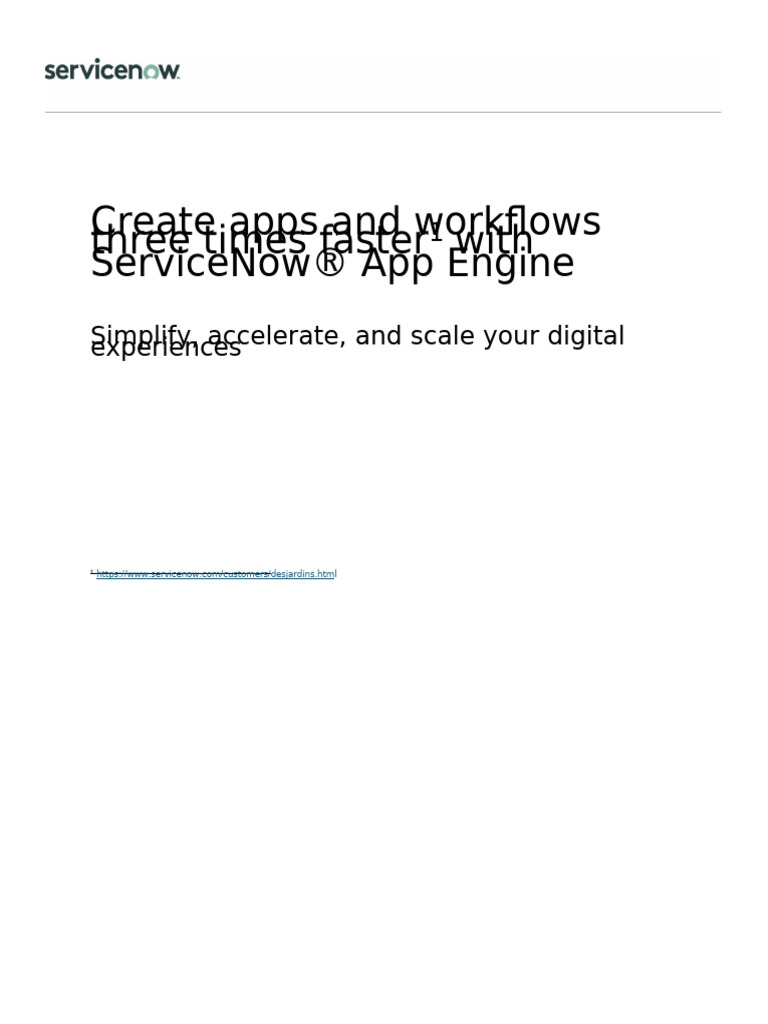 Accelerate App Development with ServiceNow | PDF | Mobile App ...