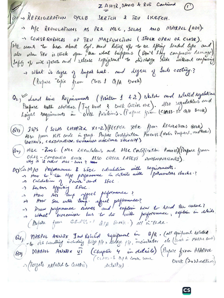 Examiners Detailed Questions | PDF