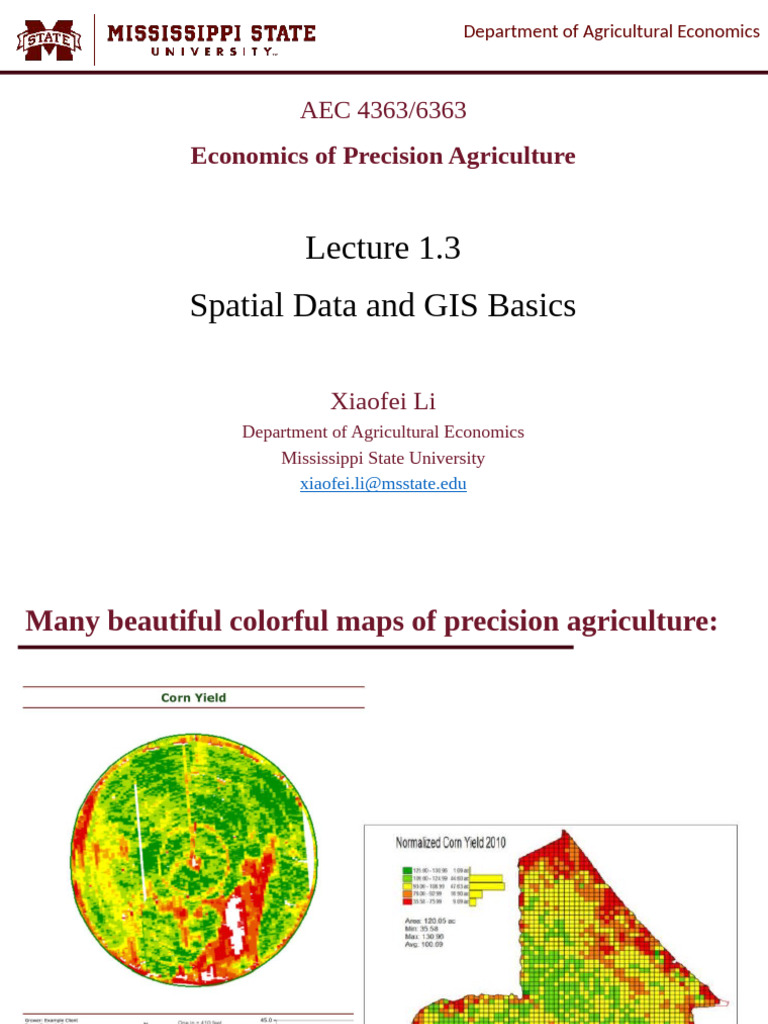 GIS Basics for Precision Agriculture | PDF | Geographic Information ...