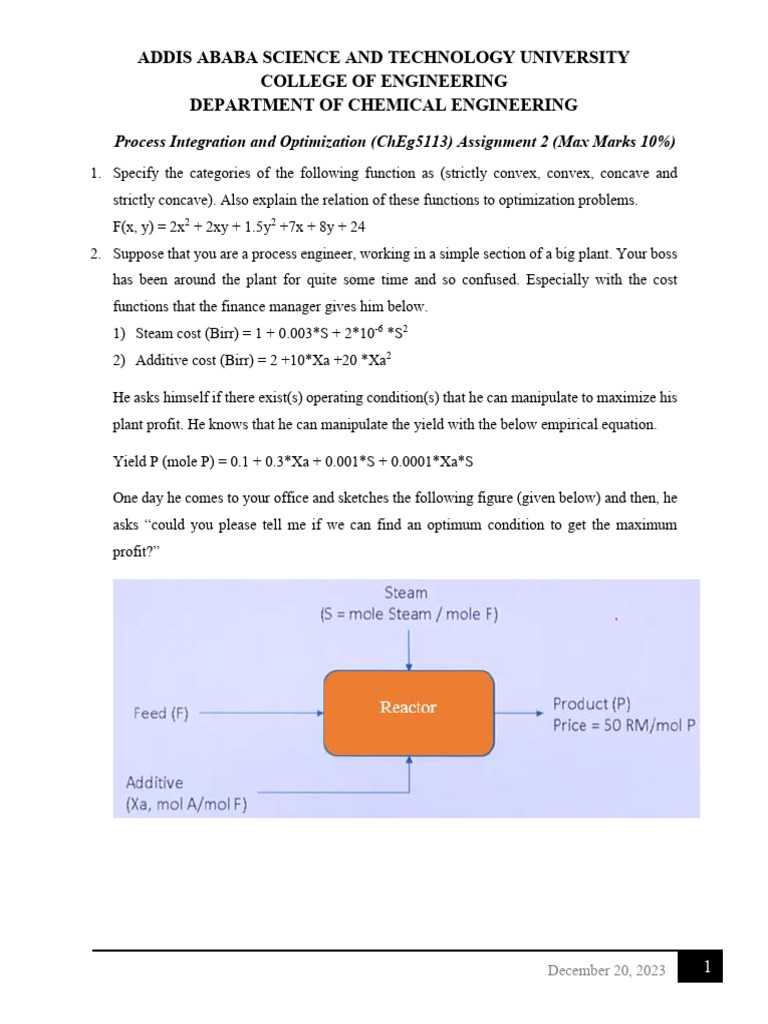 Process Optimization in Chemical Engineering | PDF | Petroleum ...