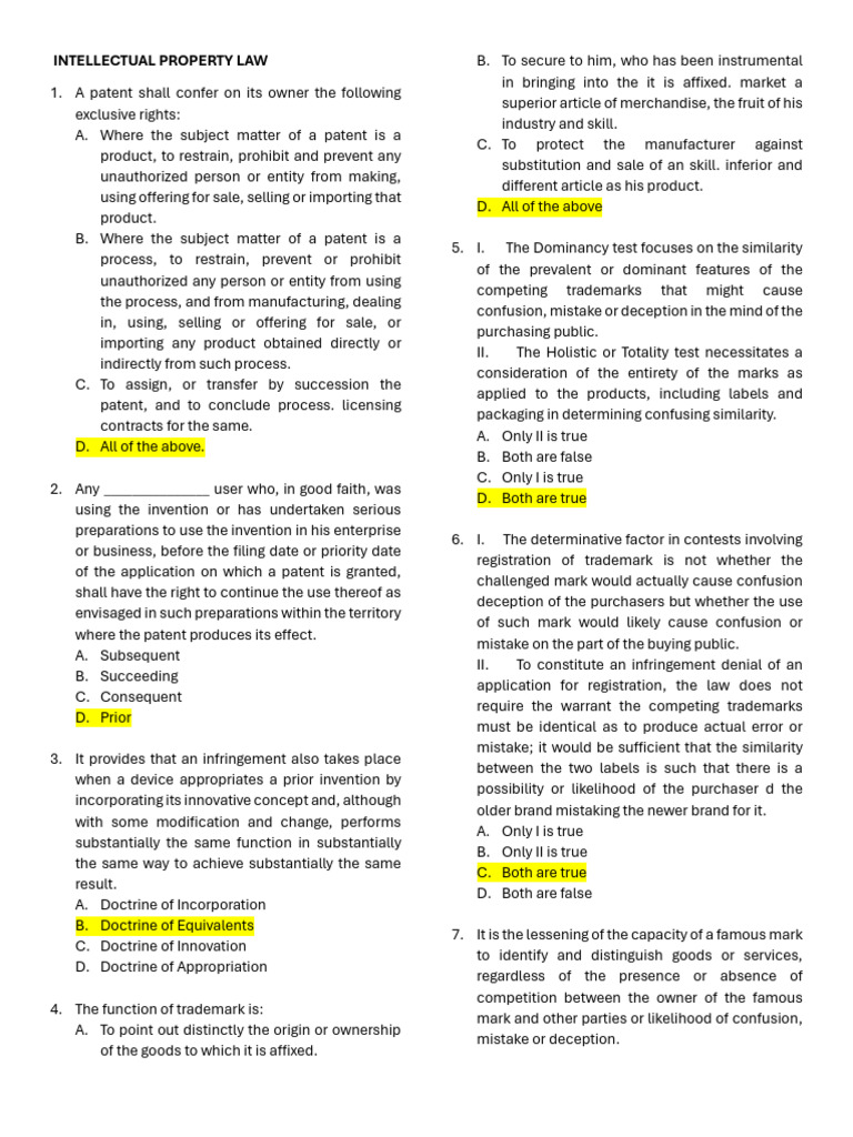Understanding Intellectual Property Rights | PDF | Trademark ...