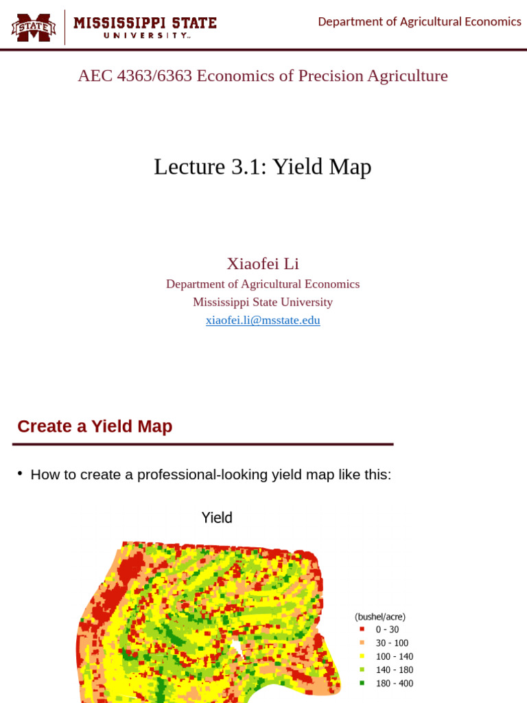 Lecture 3.1 Yield Map | PDF | Computing | Software