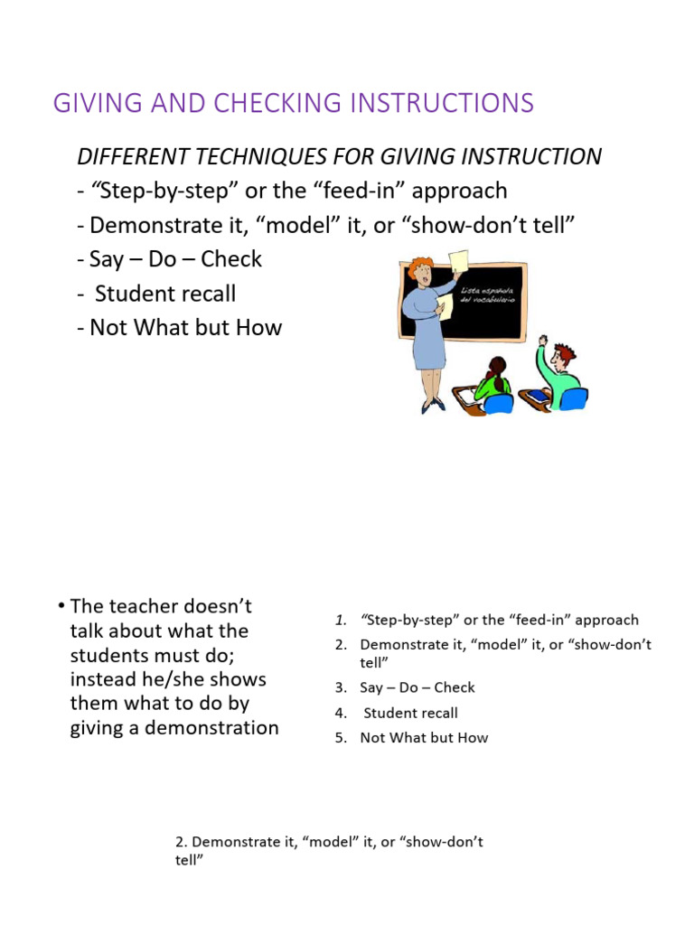 Classroom Management 1.giving Instruction | PDF | Learning