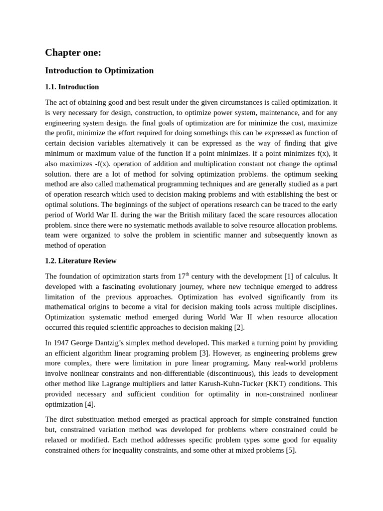 Introduction to Optimization Techniques | PDF | Mathematical ...