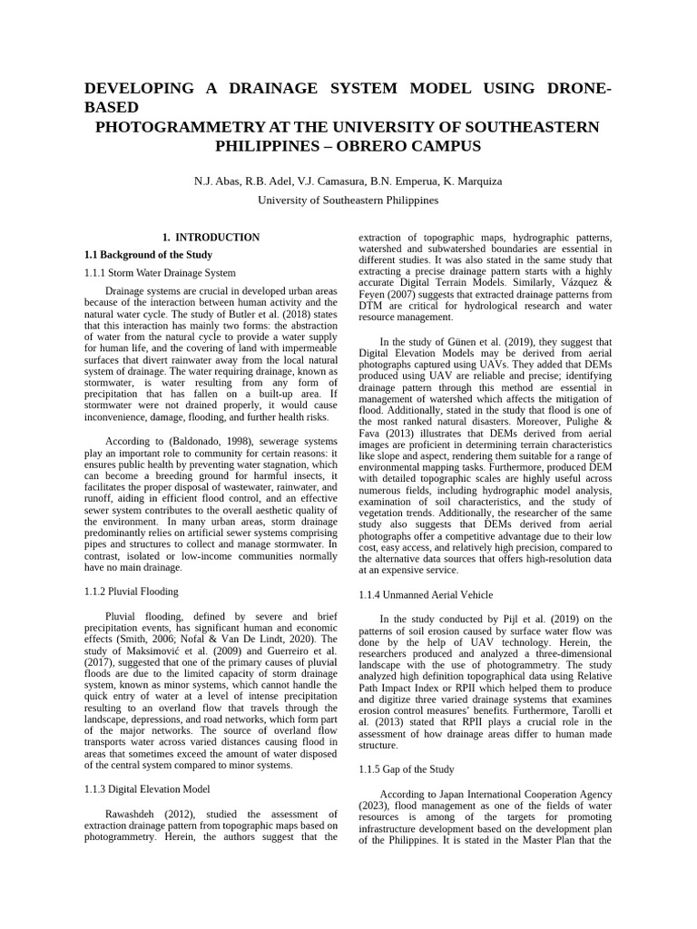 Drone-Based Drainage System Modeling | PDF | Drainage Basin | Flood