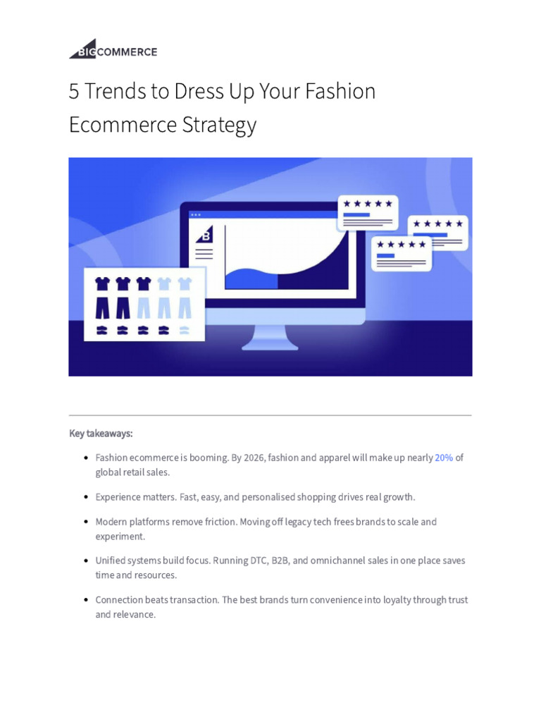 Fashion Ecommerce Trends for 2023 | PDF | E Commerce | Artificial ...