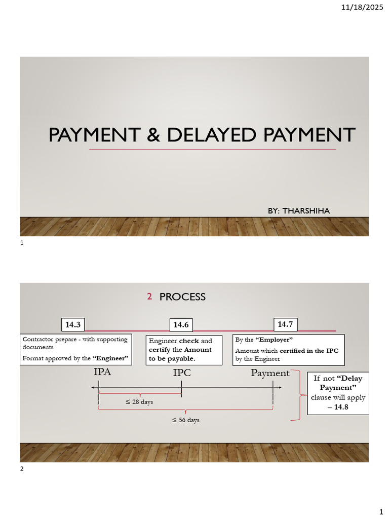 Payment Terms and Delays in Contracts | PDF | Employment | Business