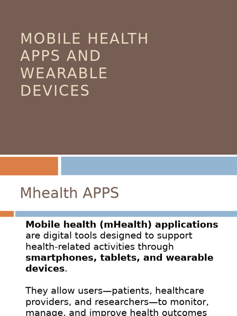 Mobile Health Apps | PDF | Wearable Technology | Electronic Health Record