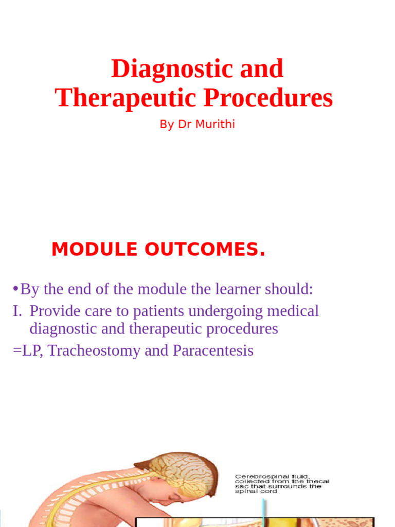 Lumbar Puncture and Paracentesis Guide | PDF | Cerebrospinal Fluid ...