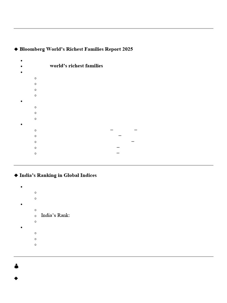 2025 Current Affairs Highlights Summary | PDF | Reserve Bank Of India ...