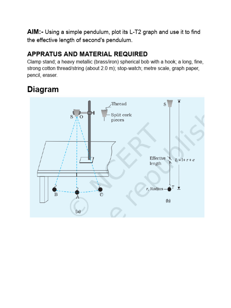 Simple Pendulum | PDF