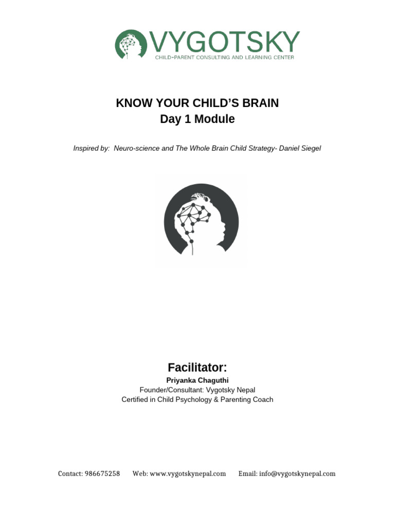 KYC Brain Day1 Module | PDF | Empathy | Lateralization Of Brain Function