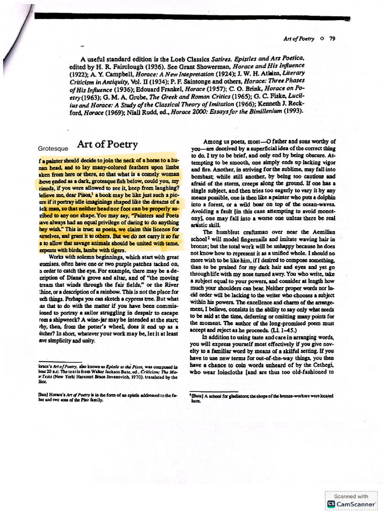 Grotesque Poetry Analysis Guide | PDF