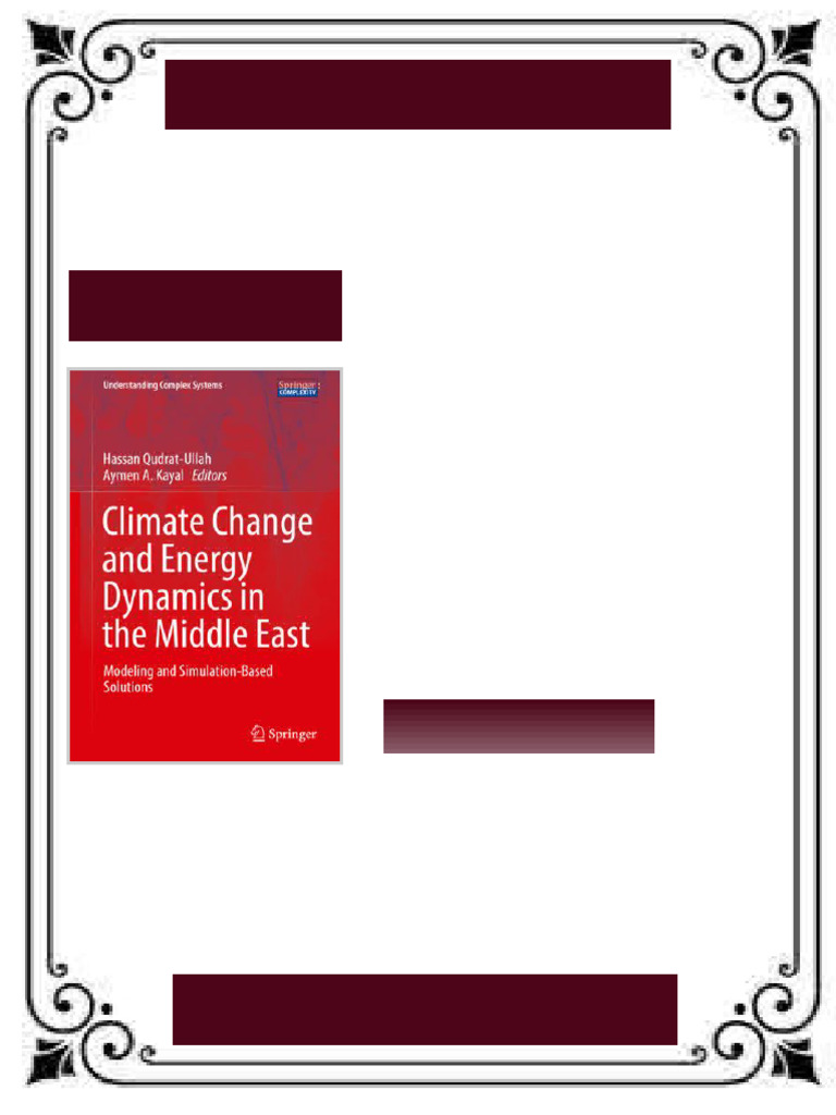 Climate Change and Energy Dynamics in The Middle East Modeling and ...