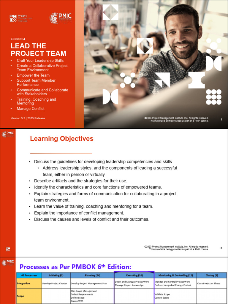 Project Team Leadership Skills Guide | PDF | Leadership | Project ...