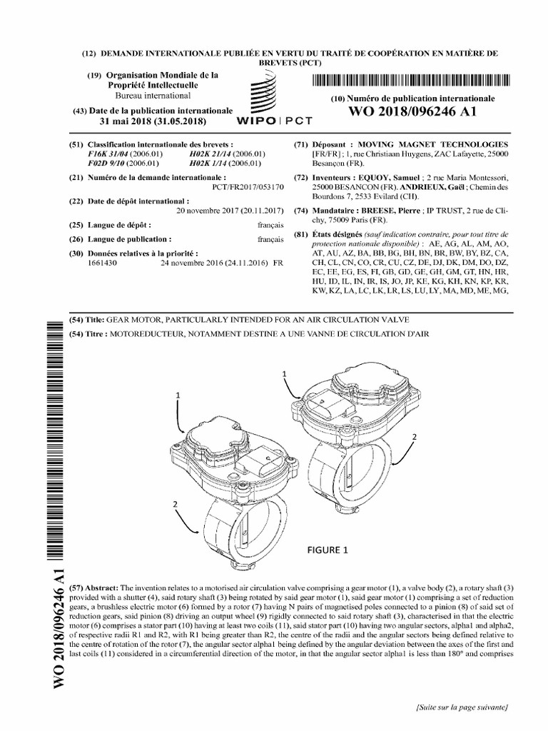 Wo 2018096246 A1 | PDF
